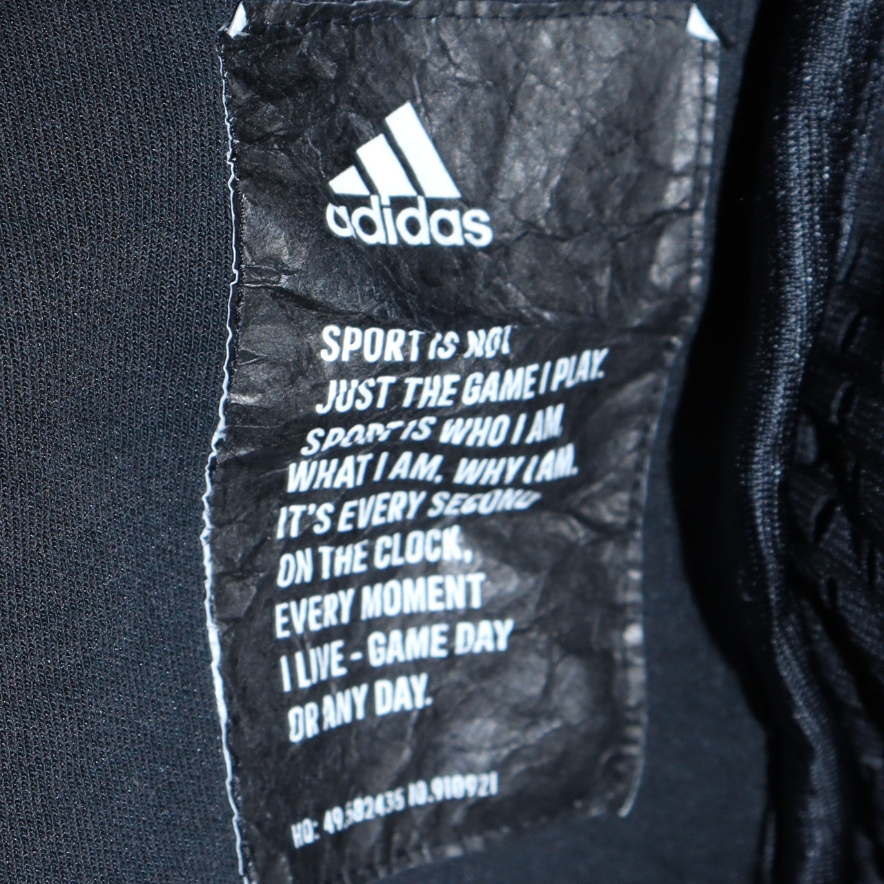 Adidas Men's Black Full Zip Fleece Sweatshirt Size L
