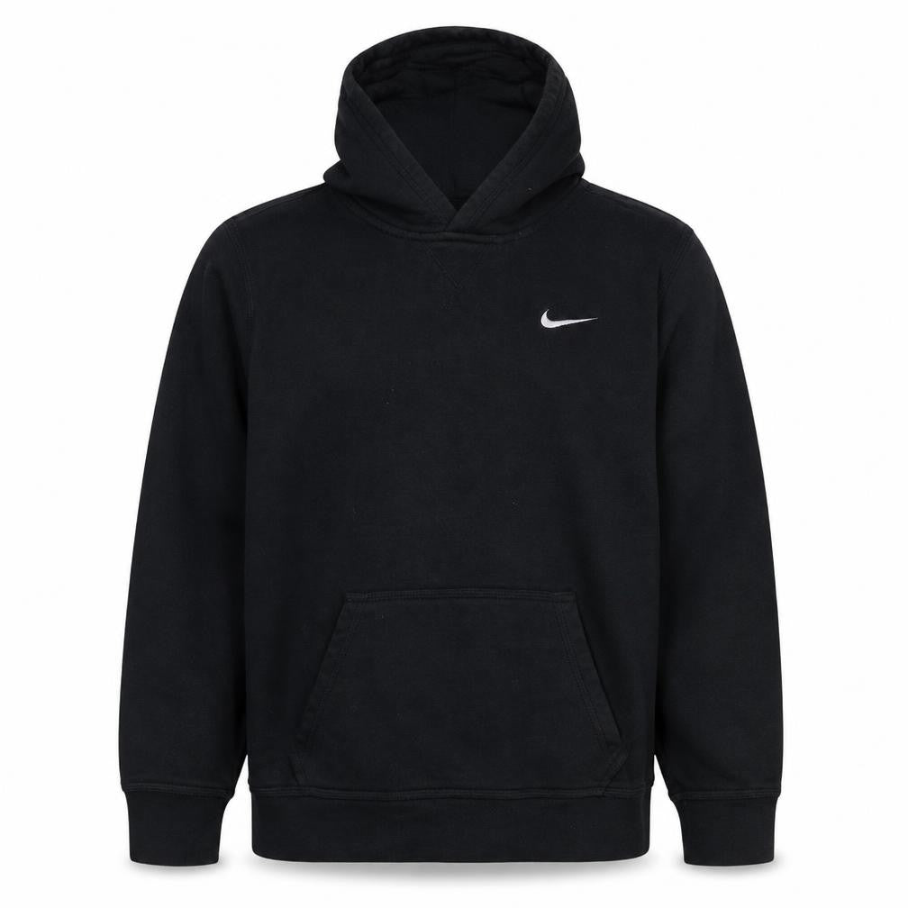Nike Mens Black XL Pullover Fleece Hoodie with Logo