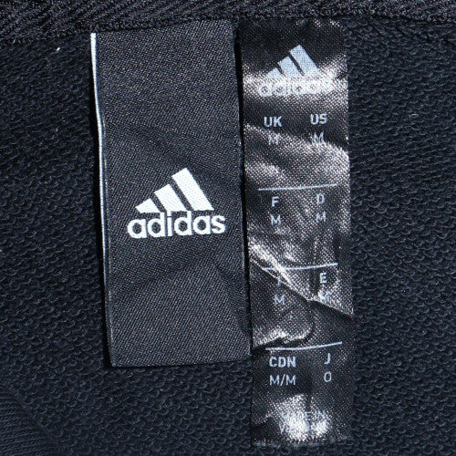 Adidas Men's Black Pullover Hoodie Size M Fleece Sportswear