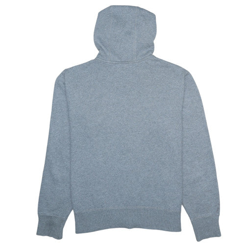 Nike Men's Grey Full Zip Hoodie L Athletic Dept Orange Logo