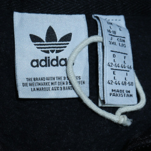 Adidas Womens Navy 1/4 Zip Sweatshirt Size L 16-18 Cotton Blend
