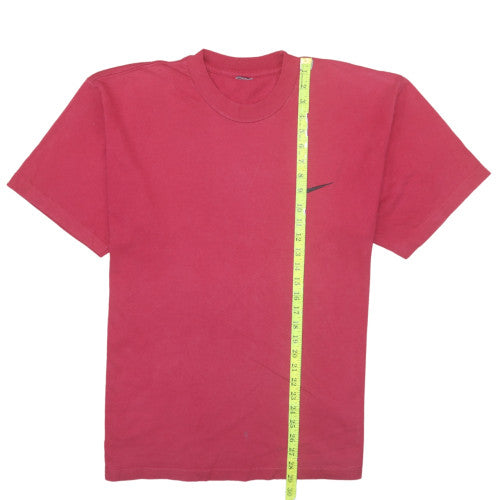 Nike Men's Red Cotton Crew Neck Short Sleeve T-Shirt Size L