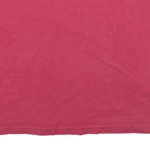 Nike Men's Red Cotton Crew Neck Short Sleeve T-Shirt Size L