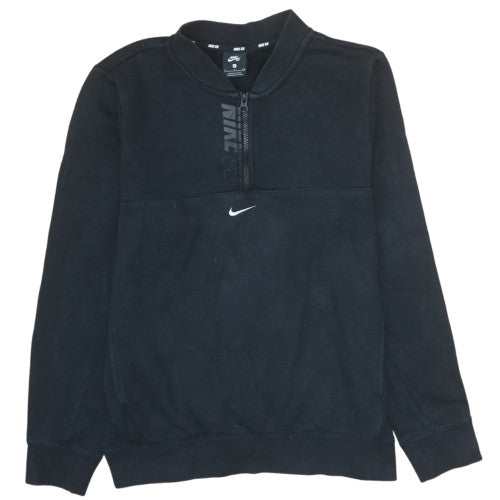 Nike SB Mens Black Half Zip Fleece Sweatshirt Size S