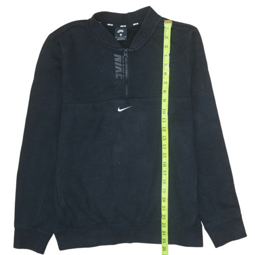 Nike SB Mens Black Half Zip Fleece Sweatshirt Size S