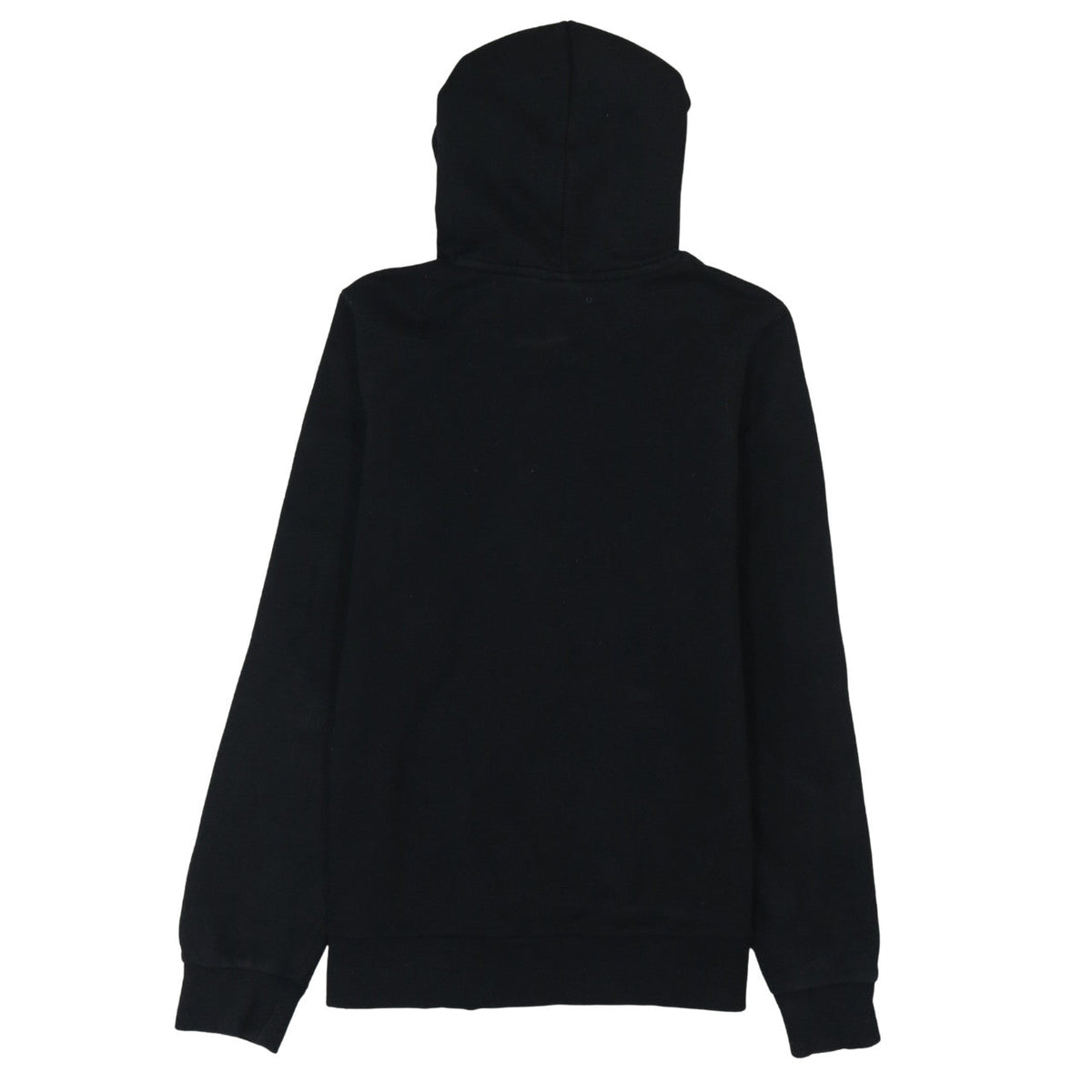 Brand and care label for Puma Men's Black XS Pullover Hoodie with Gold Logo