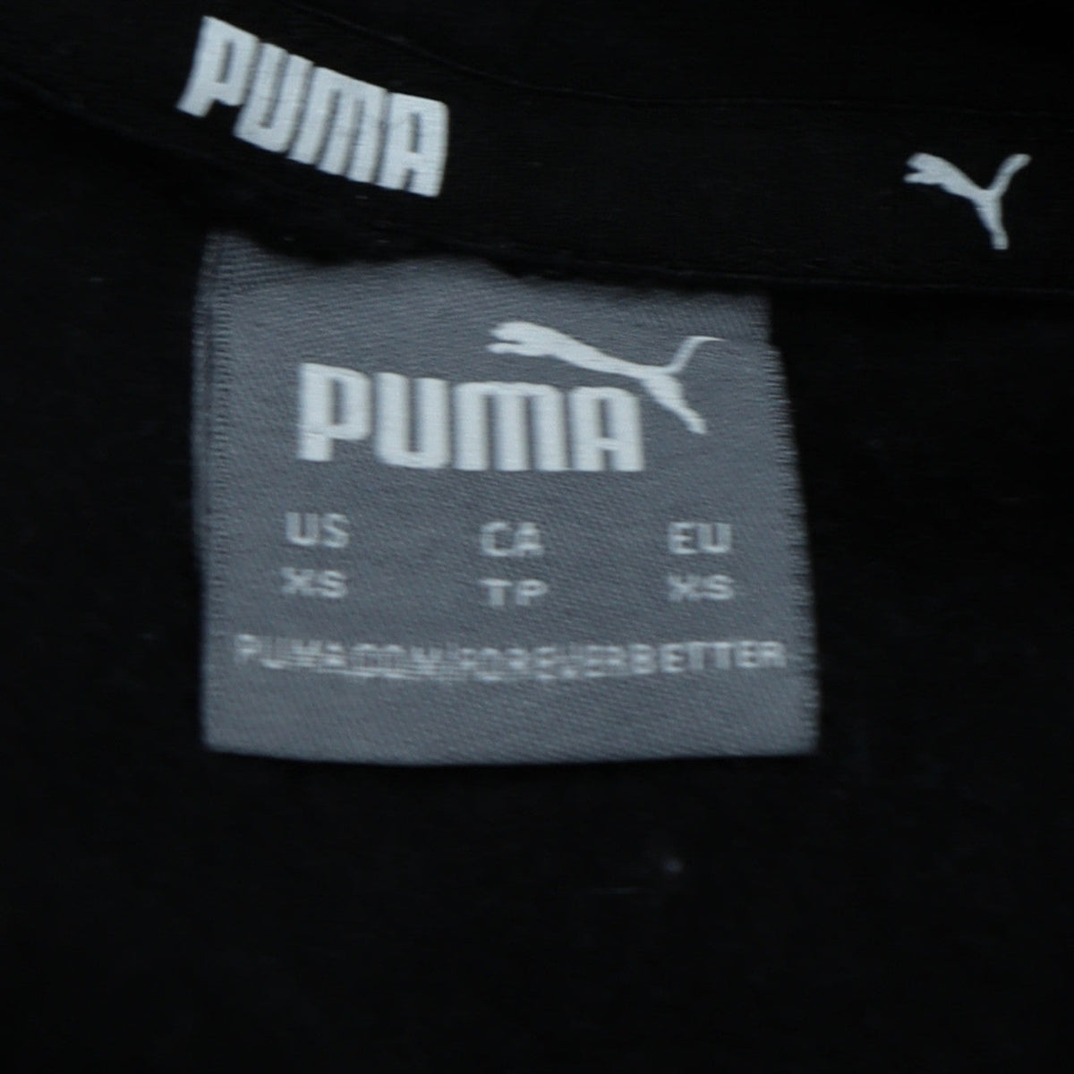 Additional view of Puma Men's Black XS Pullover Hoodie with Gold Logo