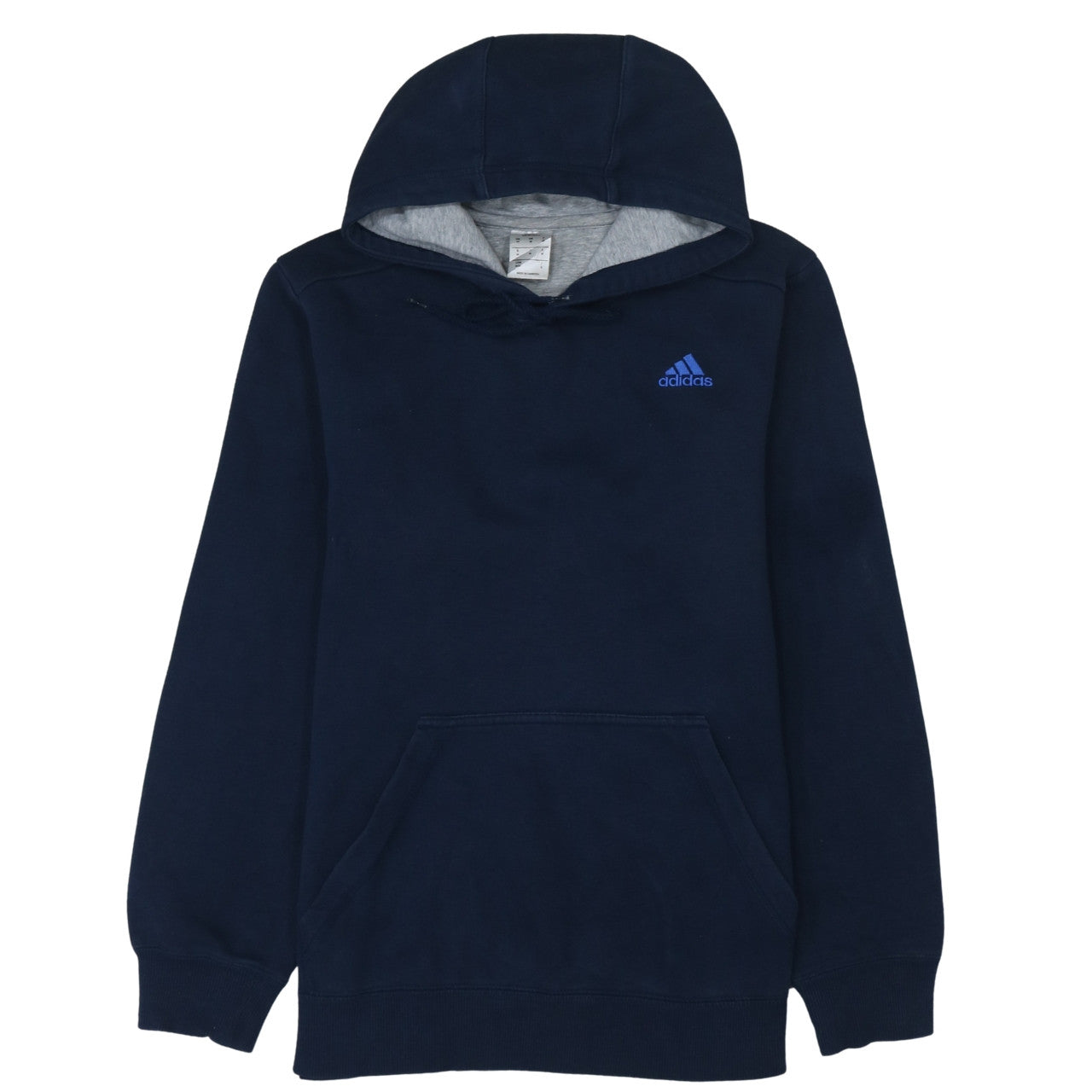 Adidas Men Blue Pullover Hoodie M Sports Fleece Sweatshirt