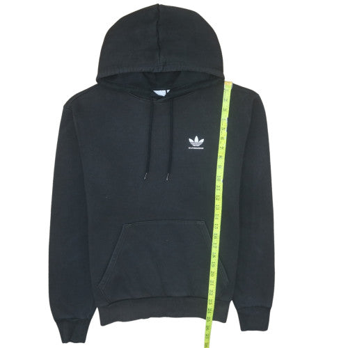 Adidas Men's Black Pullover Hoodie Small Skateboarding Logo Fleece