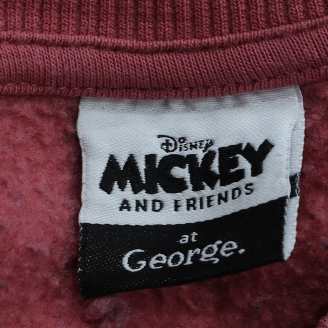 Disney Mickey & Friends Girls Pink Leopard Print Sweatshirt 9-10Y