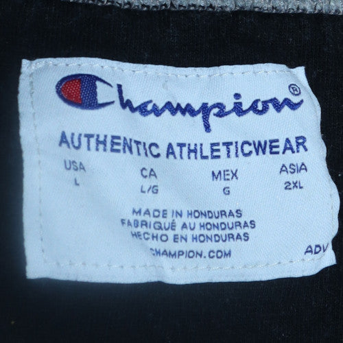 Champion Men's Grey Crew Neck Pullover Sweatshirt Size L