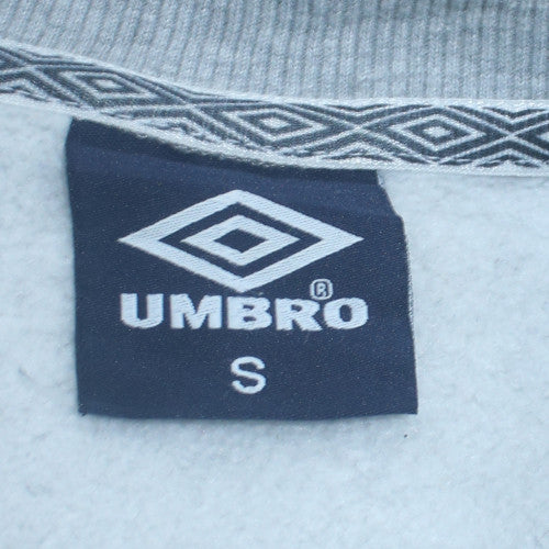 Umbro Men's Grey Logo Tape Pullover Sweatshirt Size S