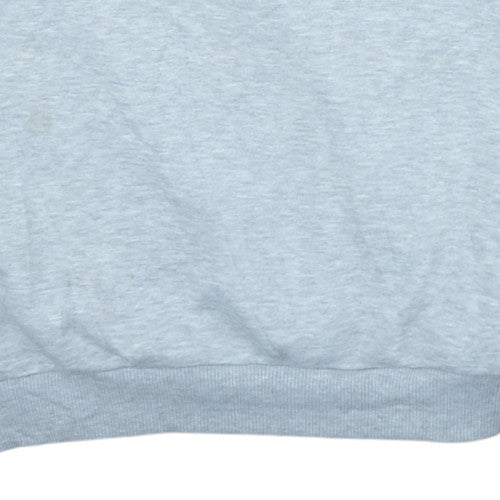 Umbro Men's Grey Logo Tape Pullover Sweatshirt Size S