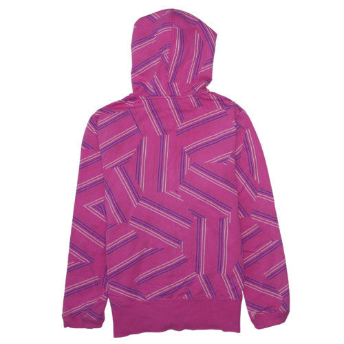 Nike Women Pink Full Zip Hoodie Size 16/18 Cotton Athletic Style