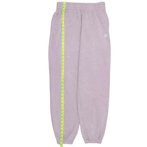Adidas Womens Pink Sweatpants M Tapered Fleece Activewear Trousers