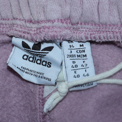 Adidas Womens Pink Sweatpants M Tapered Fleece Activewear Trousers
