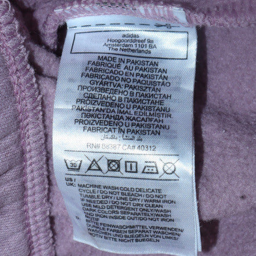 Adidas Womens Pink Sweatpants M Tapered Fleece Activewear Trousers