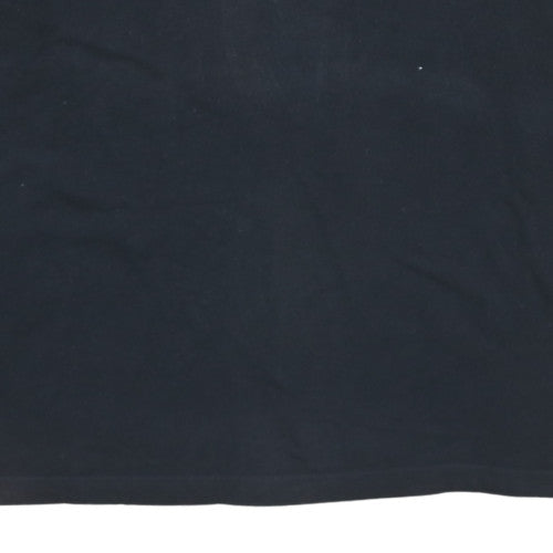 Front Row Men’s Black 2XL Collared Rugby Sweatshirt Heavyweight Cotton