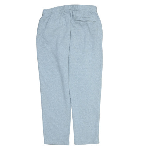 Nike Men's Grey Fleece Sweatpants L Regular Fit Elastic Waist