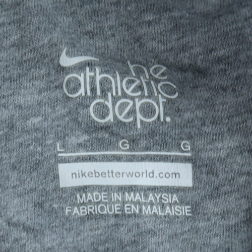 Nike Men's Blue Full Zip Hoodie L Sports Fleece Sweatshirt