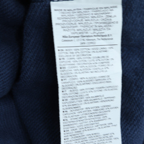 Nike Men's Blue Full Zip Hoodie L Sports Fleece Sweatshirt