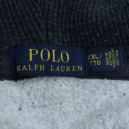 Ralph Lauren Men’s Blue Full Zip Hoodie 2XL Cotton Fleece