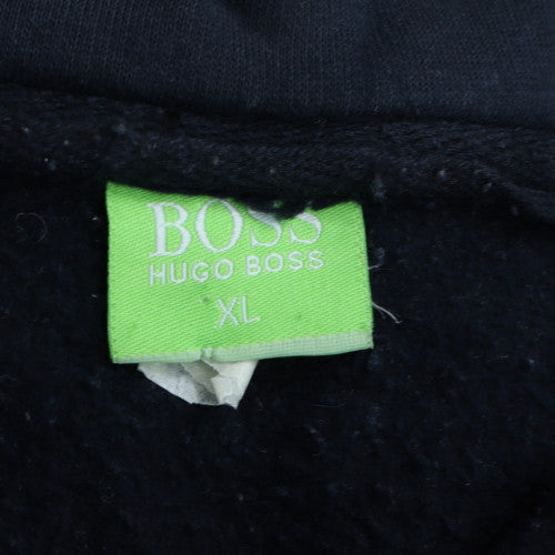 Hugo Boss Men's Blue Full Zip Fleece Hoodie XL Regular Fit