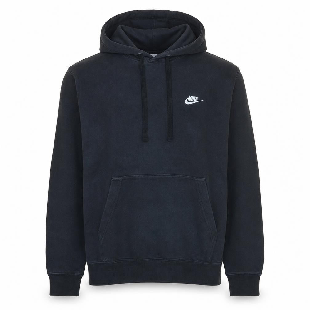 Nike Men's Black Pullover Hoodie M Regular Fit Fleece Sweatshirt