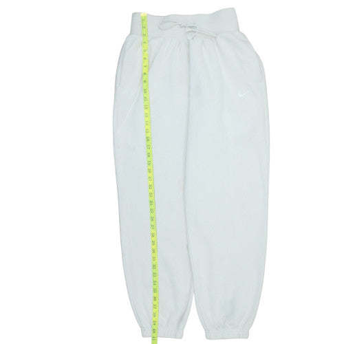 Nike Men's White Fleece Jogger Sweatpants Size S Regular Fit