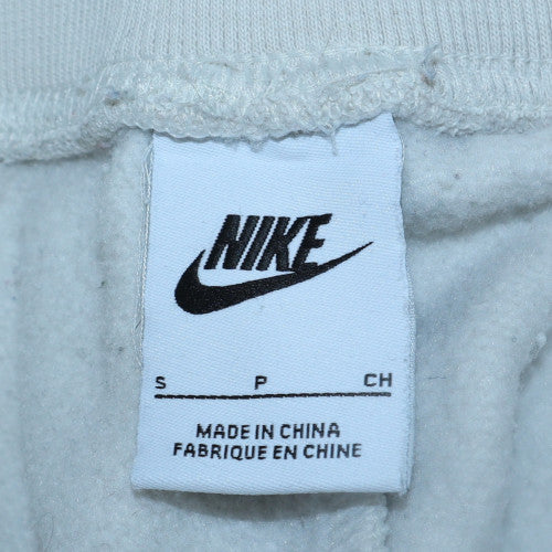 Nike Men's White Fleece Jogger Sweatpants Size S Regular Fit