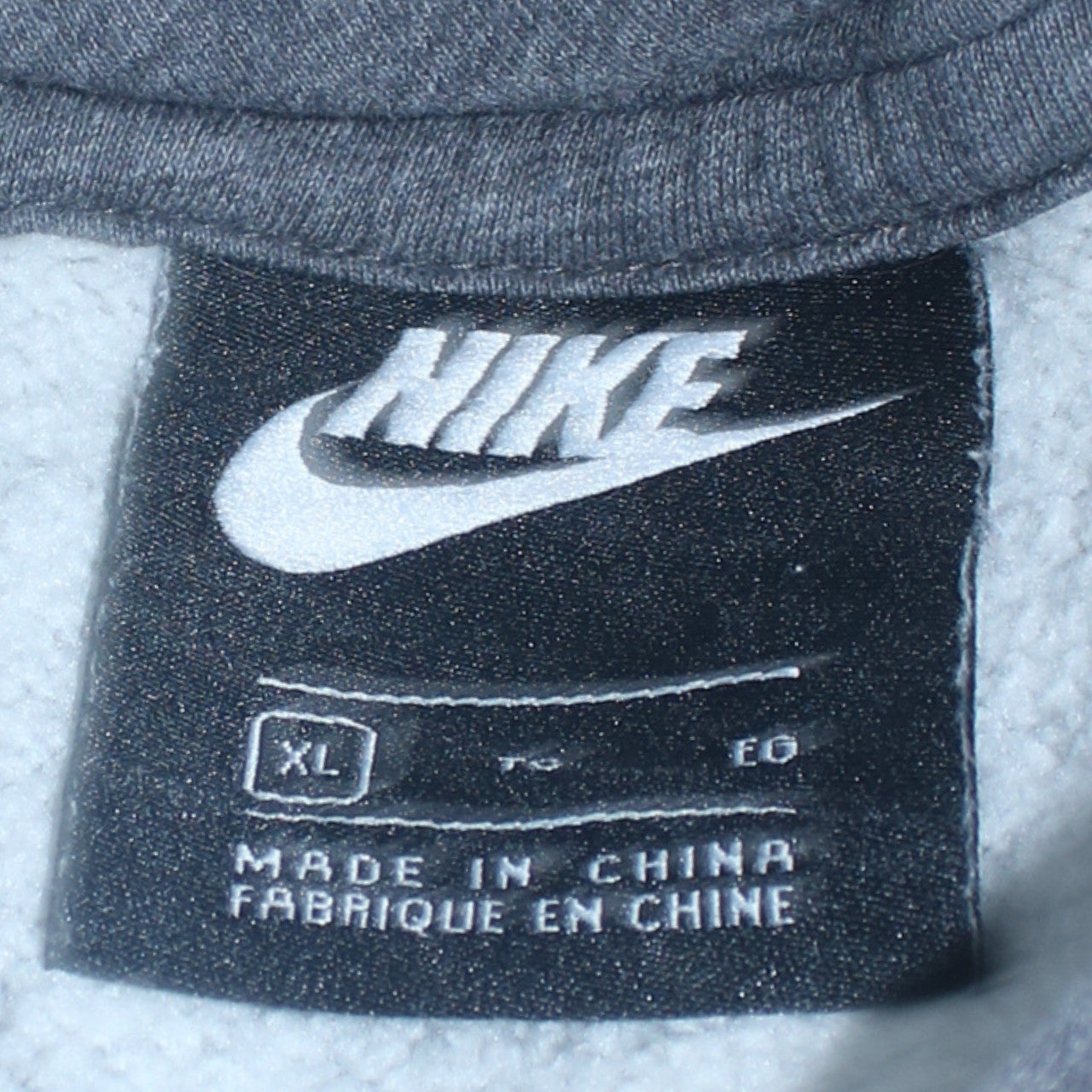 Nike Men's Grey XL Pullover Hoodie Fleece Sweatshirt