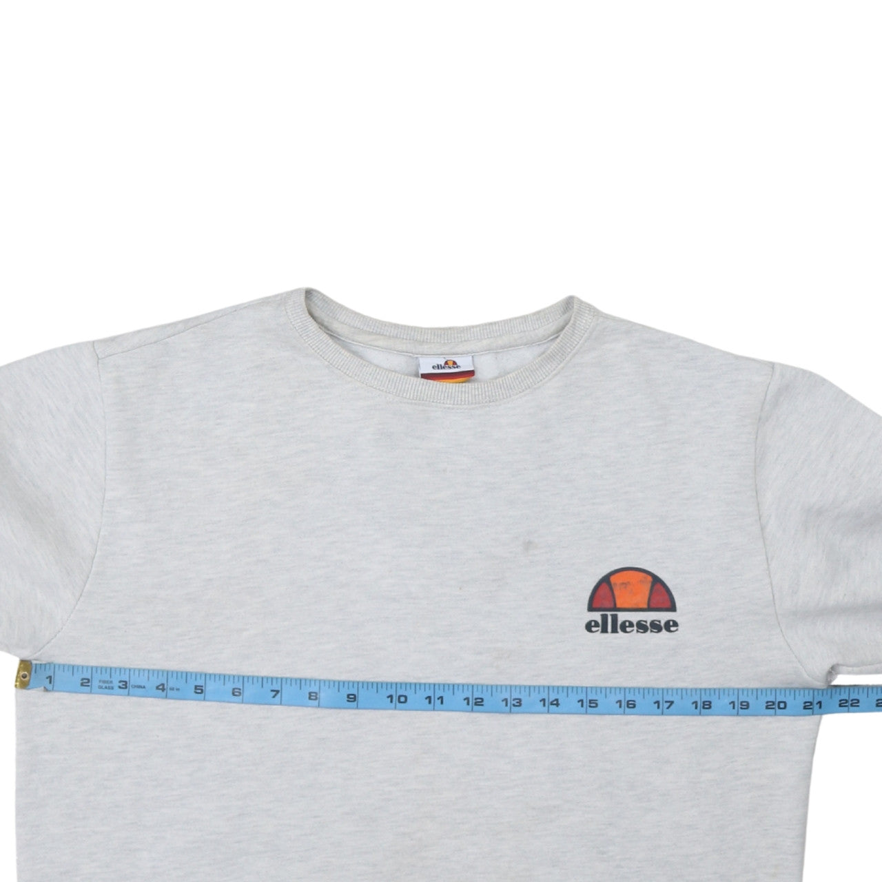 Ellesse Men's Grey Crew Neck Sweatshirt M Pullover Logo Fleece