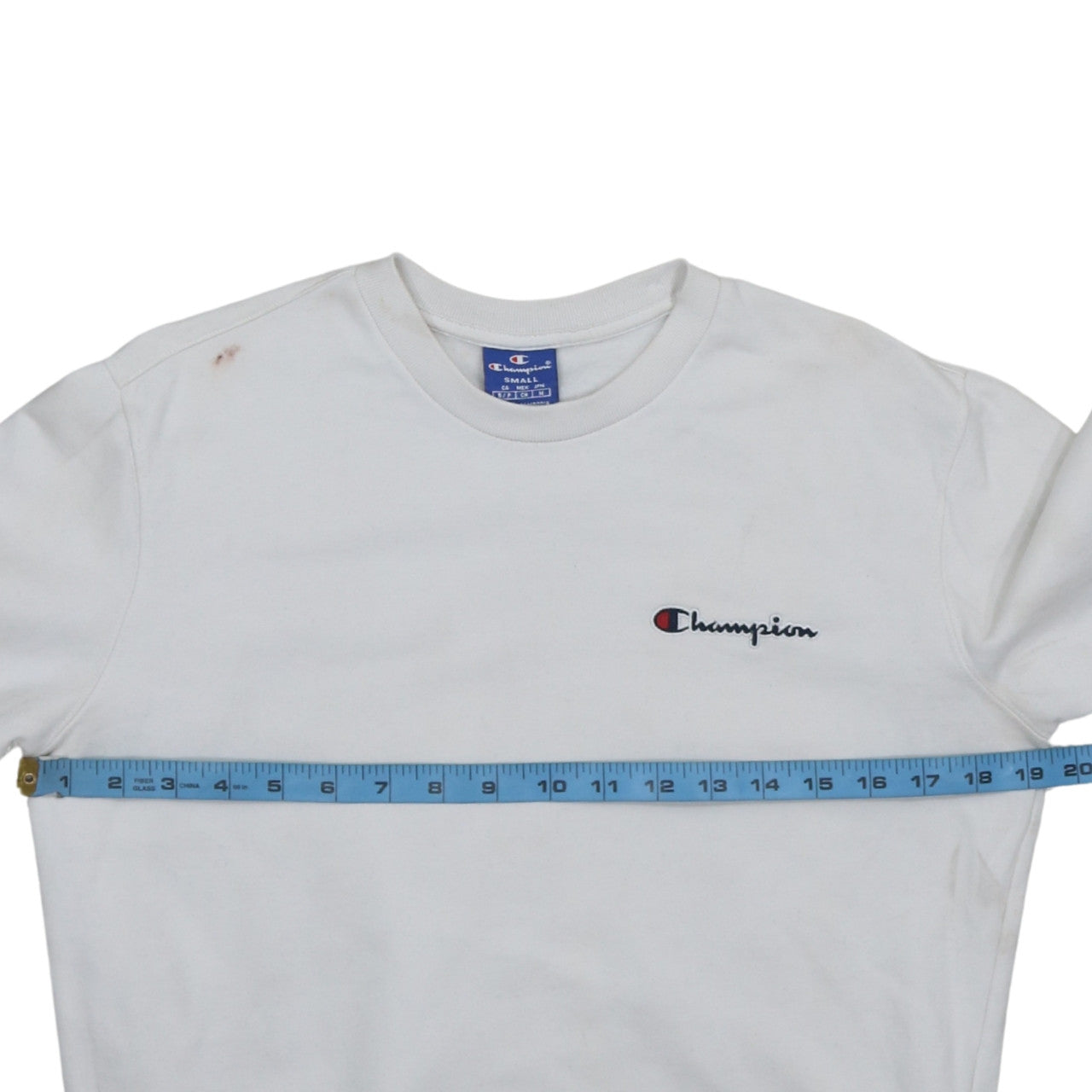 Champion Men's White Small Pullover Crew Neck Sweatshirt