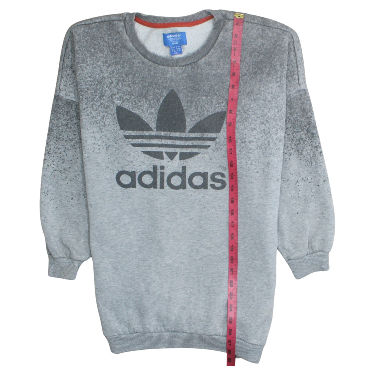 Adidas Unisex Grey Pullover Crew Neck Sweatshirt Size L