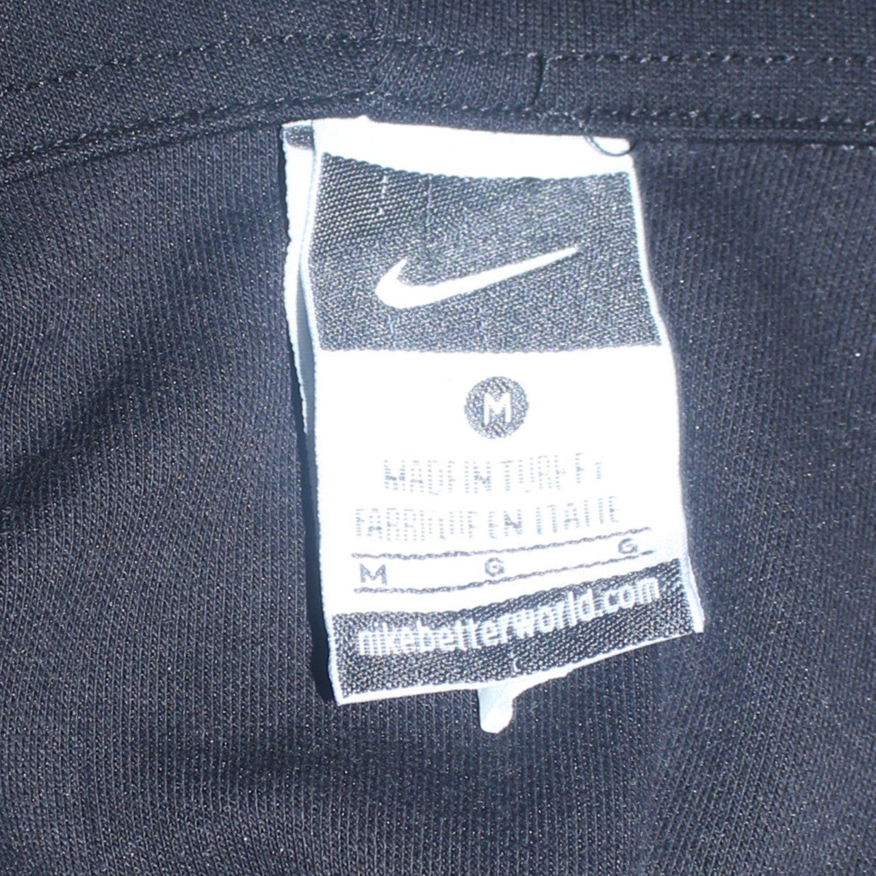 Nike Men's Black Full Zip Hoodie M Sports Fleece Sweatshirt