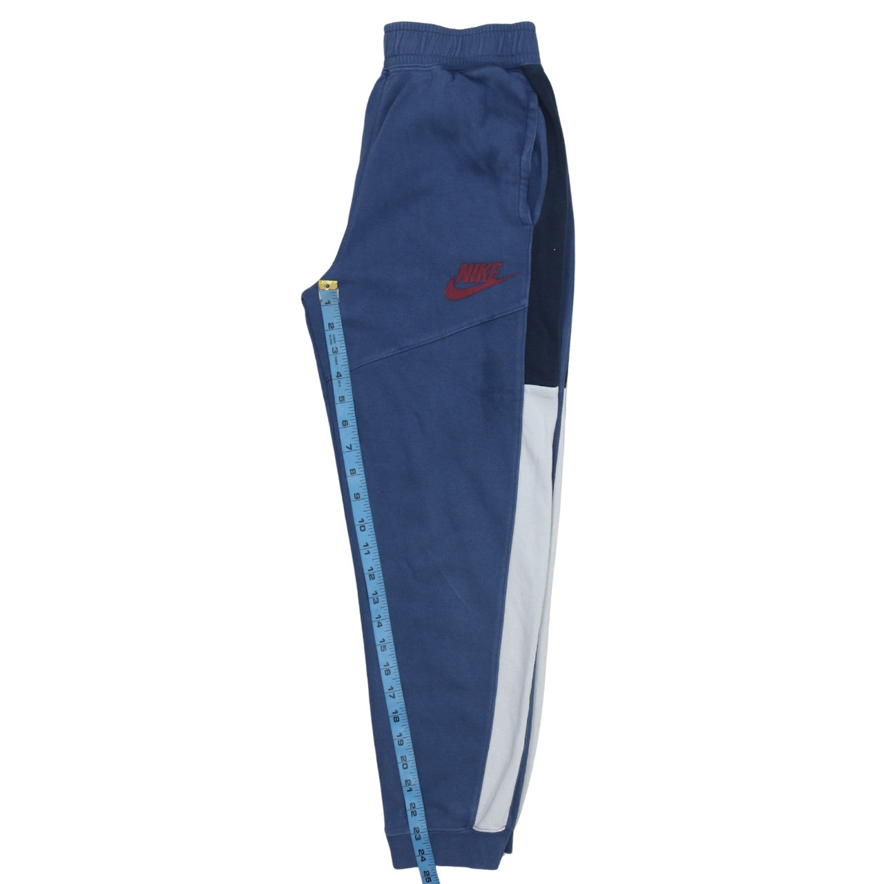 Nike Blue Teens XL Jogger Trousers Fleece Colourblock Activewear