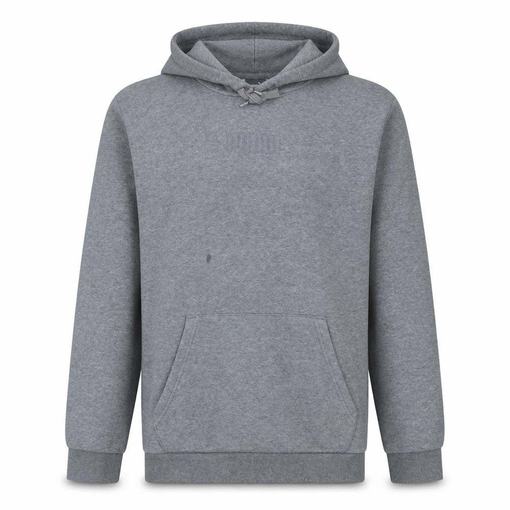 Puma Men's Grey XL Pullover Hoodie Fleece Sweatshirt