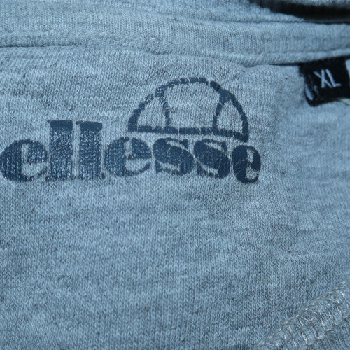 Ellesse Men's Grey Camo Logo Sleeveless Crew Neck Sweatshirt XL