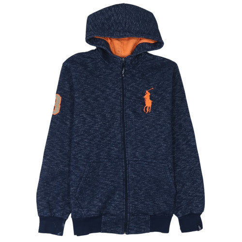 Polo Sport Ralph Lauren Men's Blue Full Zip Hoodie Size L Cotton