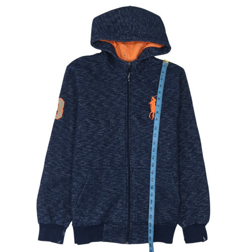 Polo Sport Ralph Lauren Men's Blue Full Zip Hoodie Size L Cotton