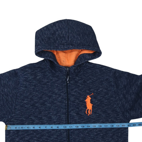 Polo Sport Ralph Lauren Men's Blue Full Zip Hoodie Size L Cotton