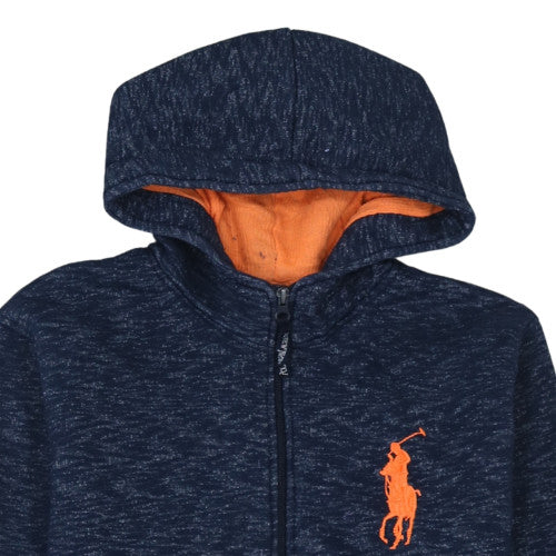 Polo Sport Ralph Lauren Men's Blue Full Zip Hoodie Size L Cotton