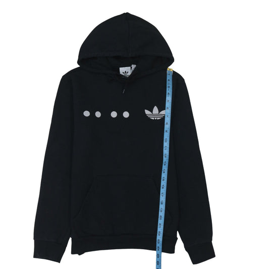 adidas Men's Black XS Pullover Hoodie Logo Fleece Sweatshirt