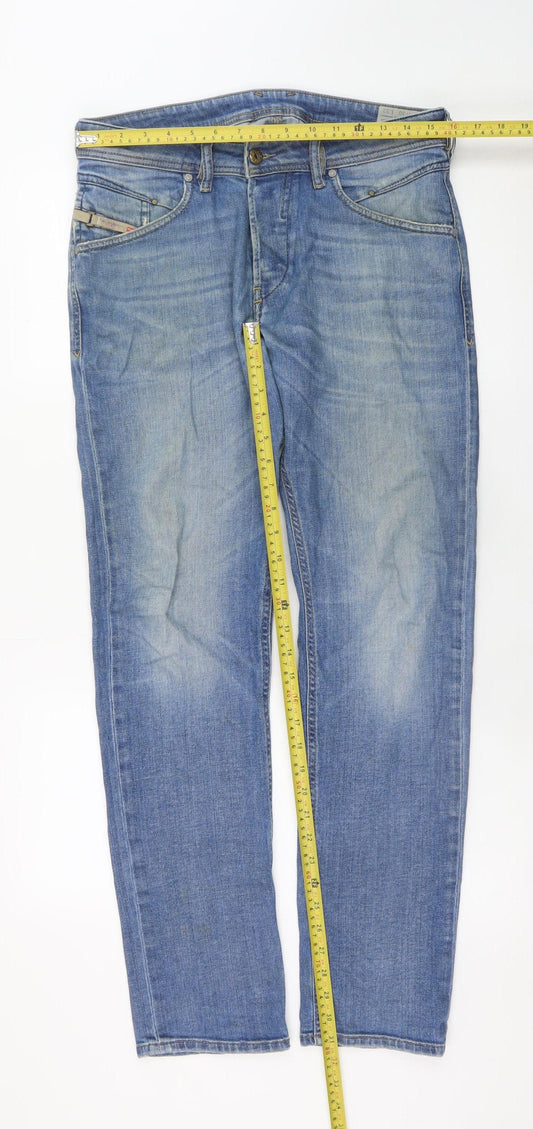 Diesel Men’s Blue Belther Slim Tapered Stretch Jeans W32 L32