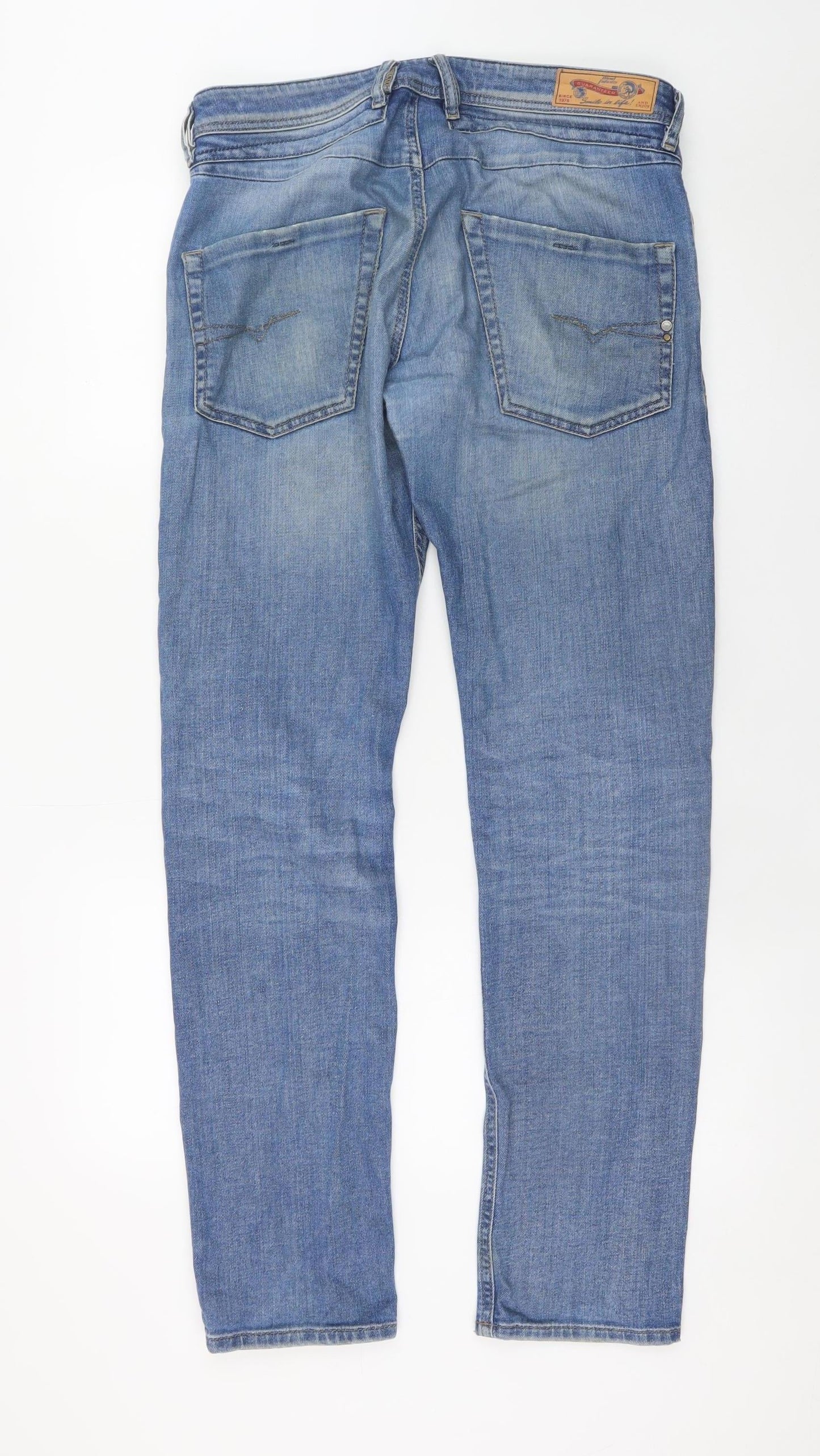 Diesel Men’s Blue Belther Slim Tapered Stretch Jeans W32 L32
