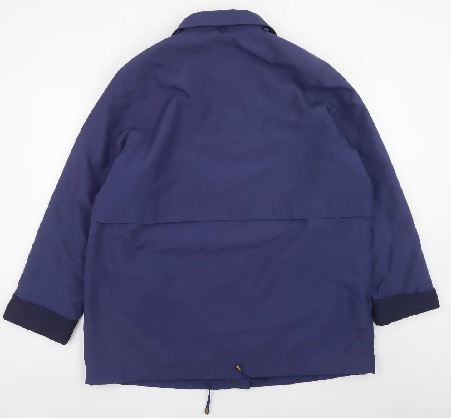 EWM Women Blue Size 18 Polyester Lined Mid-Length Parka Jacket