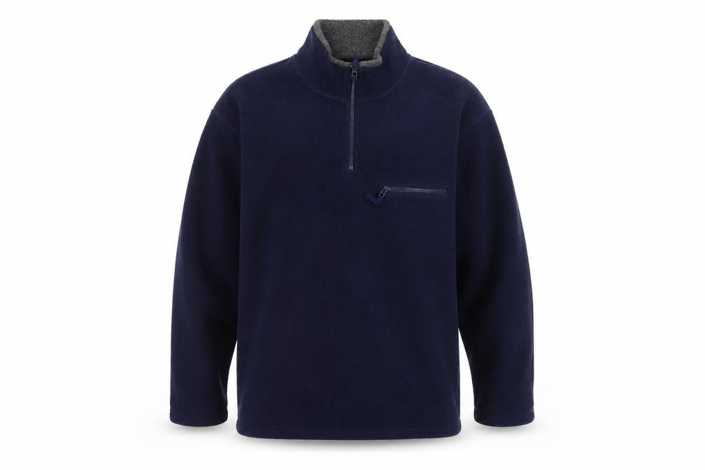 Next Men’s Blue Fleece 1/4 Zip Pullover Sweatshirt XL