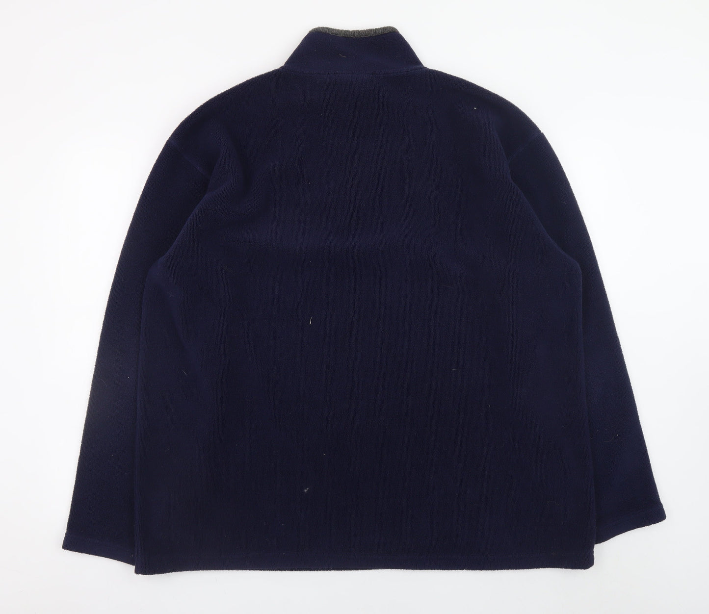 Next Men’s Blue Fleece 1/4 Zip Pullover Sweatshirt XL