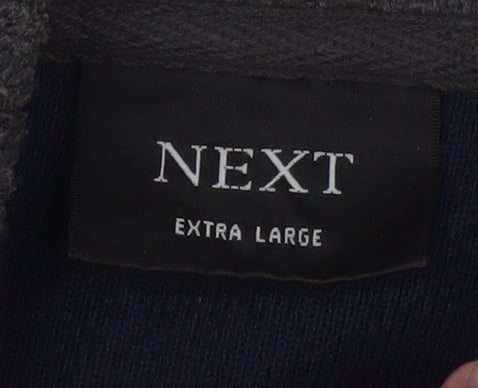 Next Men’s Blue Fleece 1/4 Zip Pullover Sweatshirt XL