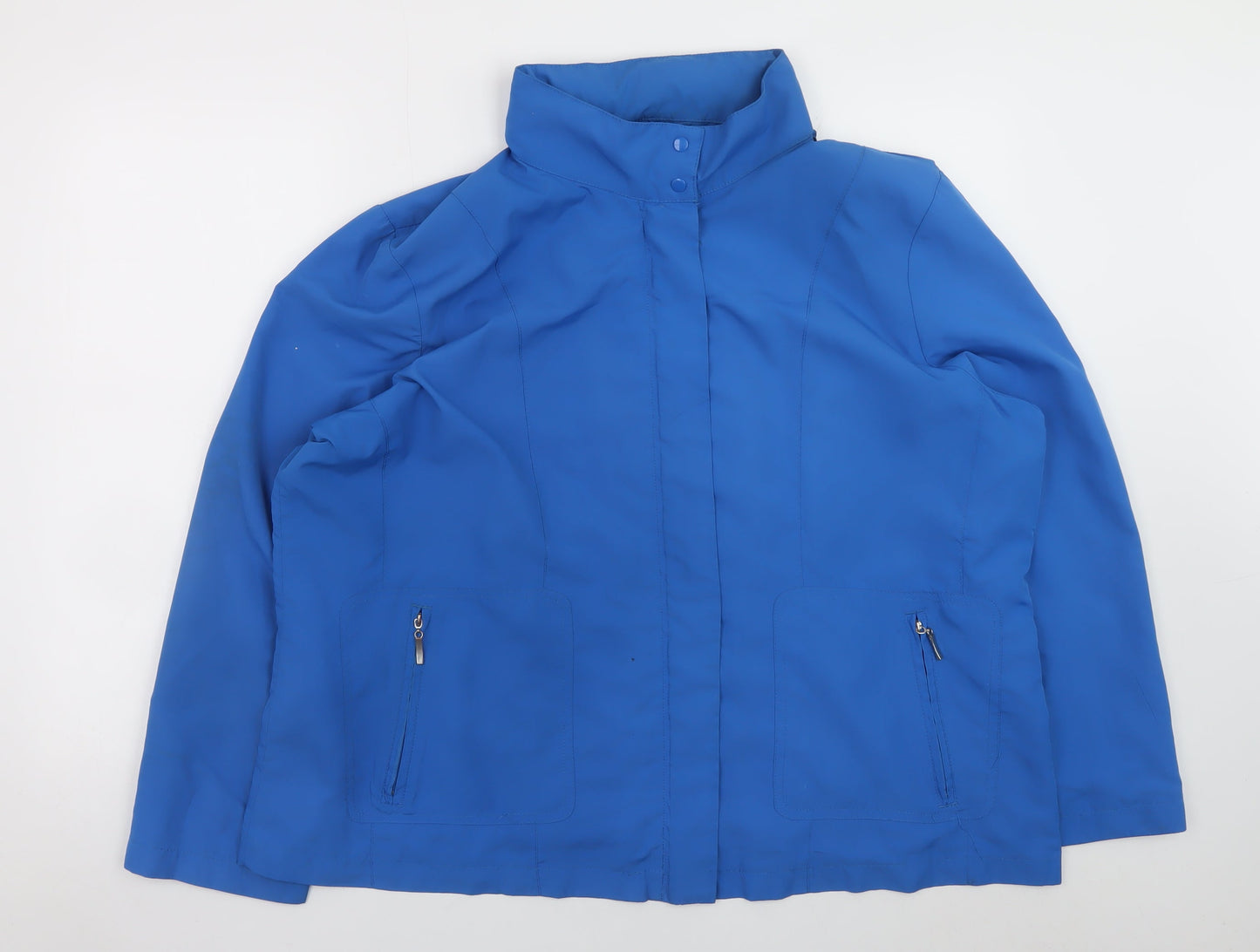 Damart Mens Blue XL Mid-Length Water Resistant Lined Jacket